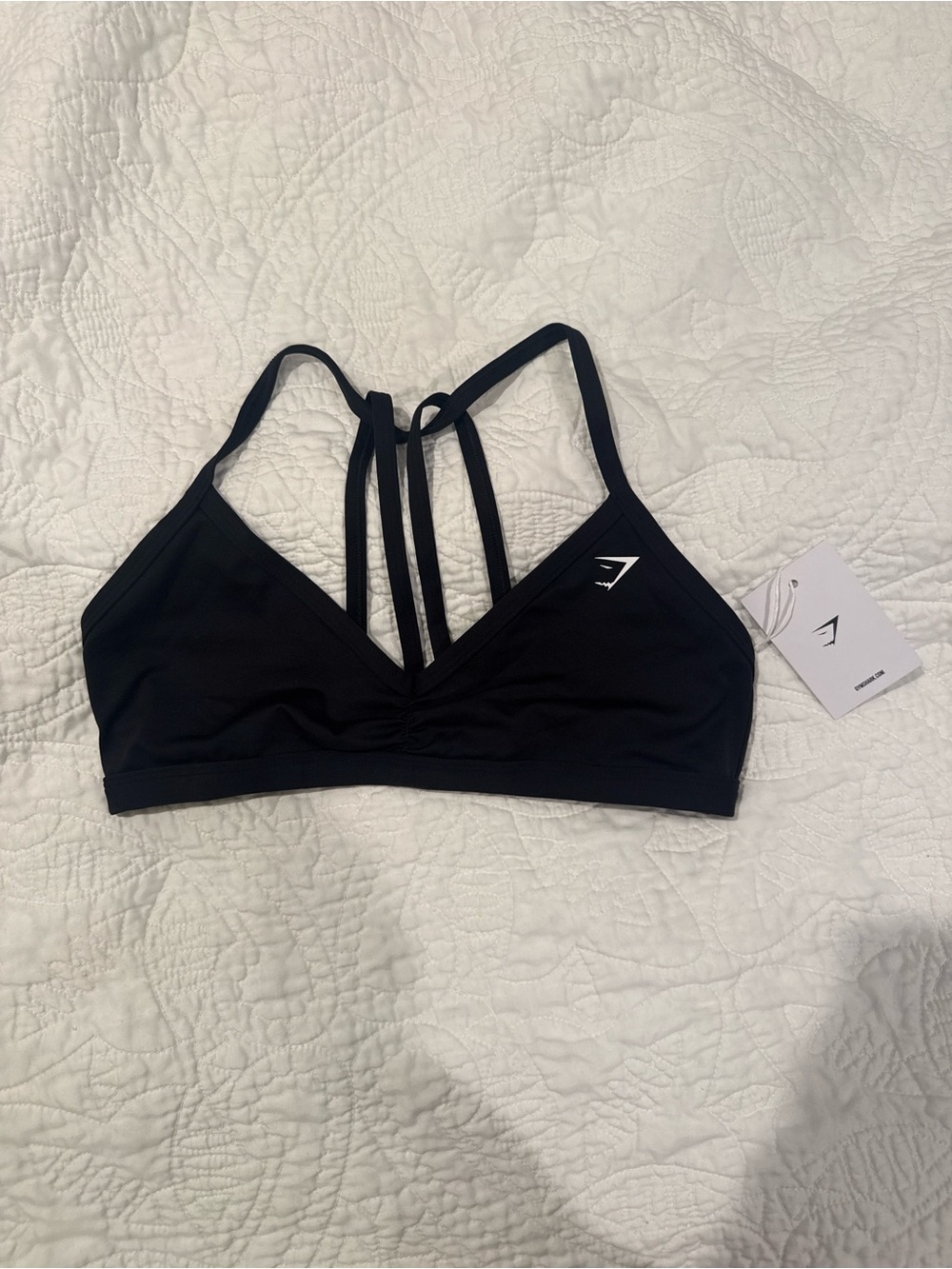 NWT Gymshark Black Strappy Sports Bra